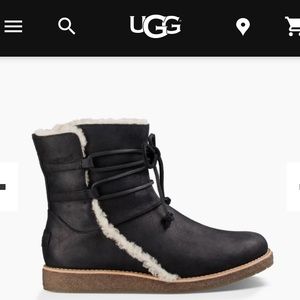 NWOB UGG Luisa Black Boot - Rare Size 12